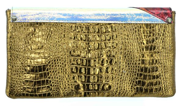 Clutch in goud en rood - Afbeelding 2